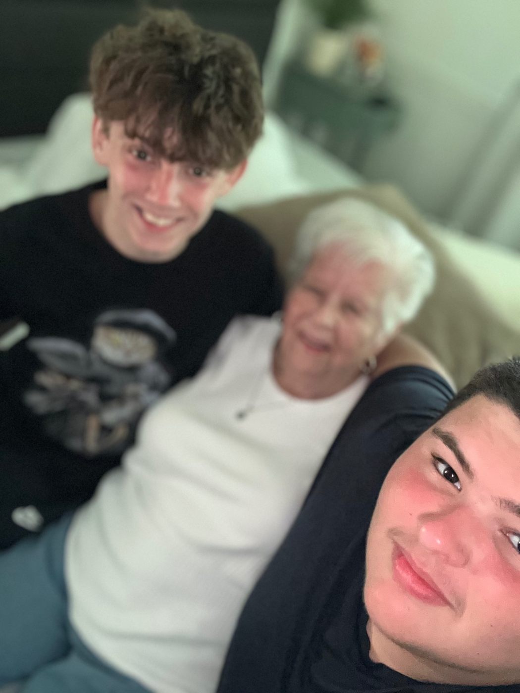 Jerilyn with two younger family members